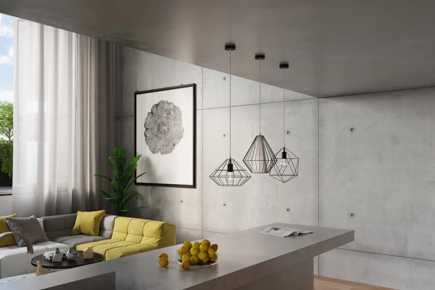 Hängleuchte Donato In Schwarzaus Gebogenem Stahl Schirm Loft LED E27 NICE LAMPS 6 Hängleuchte Donato In Schwarzaus Gebogenem Stahl Schirm Loft LED E27 NICE LAMPS – Bild 4