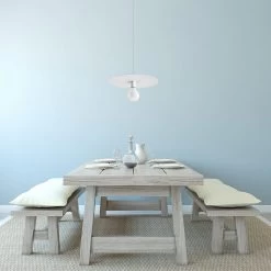 Hängleuchte LIVAGO Stahl In Weiß Moderne Runde Lampe 1xE27 LED NICE LAMPS -Petromax Store nice lamps hangleuchte livago stahl in weiss moderne runde lampe 1xe27 led nice lamps 3