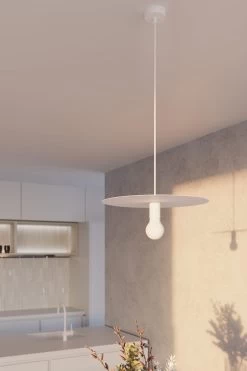 Hängleuchte LIVAGO Stahl In Weiß Moderne Runde Lampe 1xE27 LED NICE LAMPS -Petromax Store nice lamps hangleuchte livago stahl in weiss moderne runde lampe 1xe27 led nice lamps 6