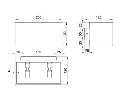 Wandleuchte GEO MAXI In Schwarz Aluminium Rechteckig Moderne LED 2xG9 NICE LAMPS 16 Wandleuchte GEO MAXI In Schwarz Aluminium Rechteckig Moderne LED 2xG9 NICE LAMPS -Petromax Store nice lamps wandleuchte geo maxi in schwarz aluminium rechteckig moderne led 2xg9 nice lamps 6