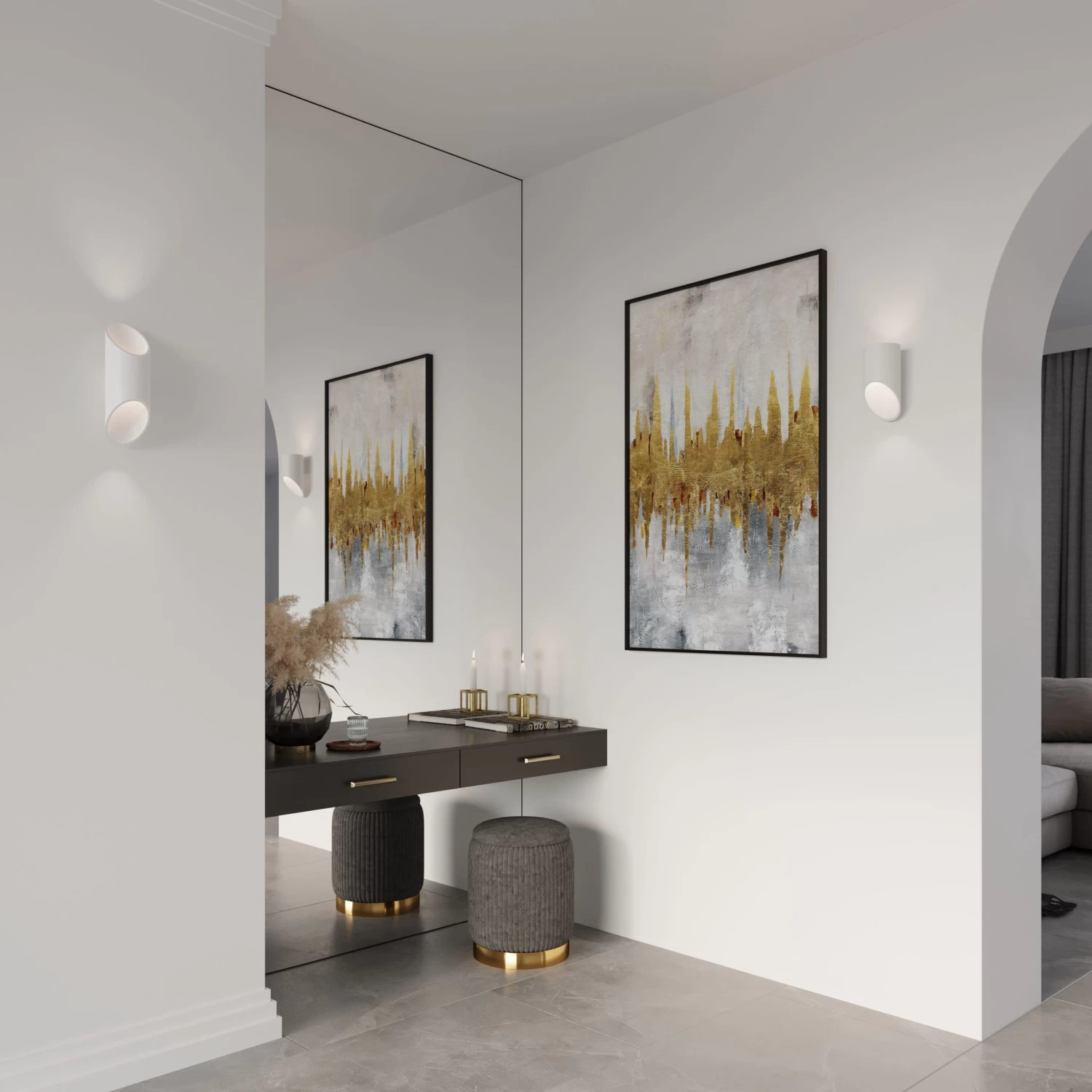 Wandleuchte "NIXON 30" In Weiß Lichtrichtung Auf Und Ab G9 LED NICE LAMPS 6 Wandleuchte "NIXON 30" In Weiß Lichtrichtung Auf Und Ab G9 LED NICE LAMPS – Bild 4