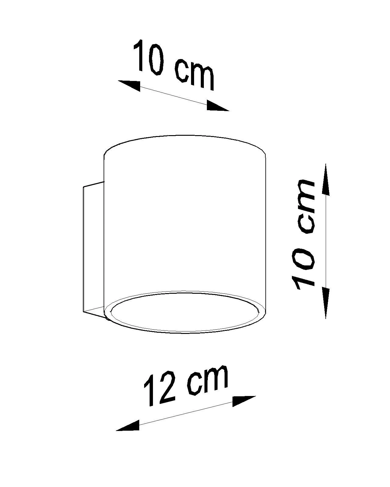 Wandleuchte RODA 1 In Anthrazit ø10cm (H)10cm 9 Wandleuchte RODA 1 In Anthrazit ø10cm (H)10cm – Bild 7