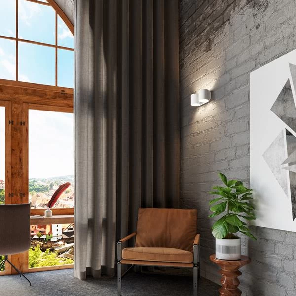 Wandleuchte RODA 2 In Weiß (H)10cm (L)26cm 7 Wandleuchte RODA 2 In Weiß (H)10cm (L)26cm – Bild 5