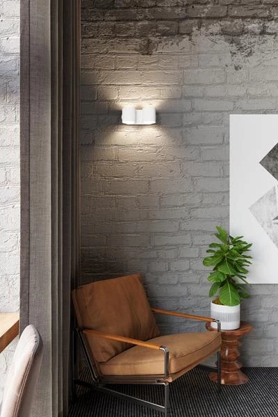 Wandleuchte RODA 2 In Weiß (H)10cm (L)26cm 8 Wandleuchte RODA 2 In Weiß (H)10cm (L)26cm – Bild 6