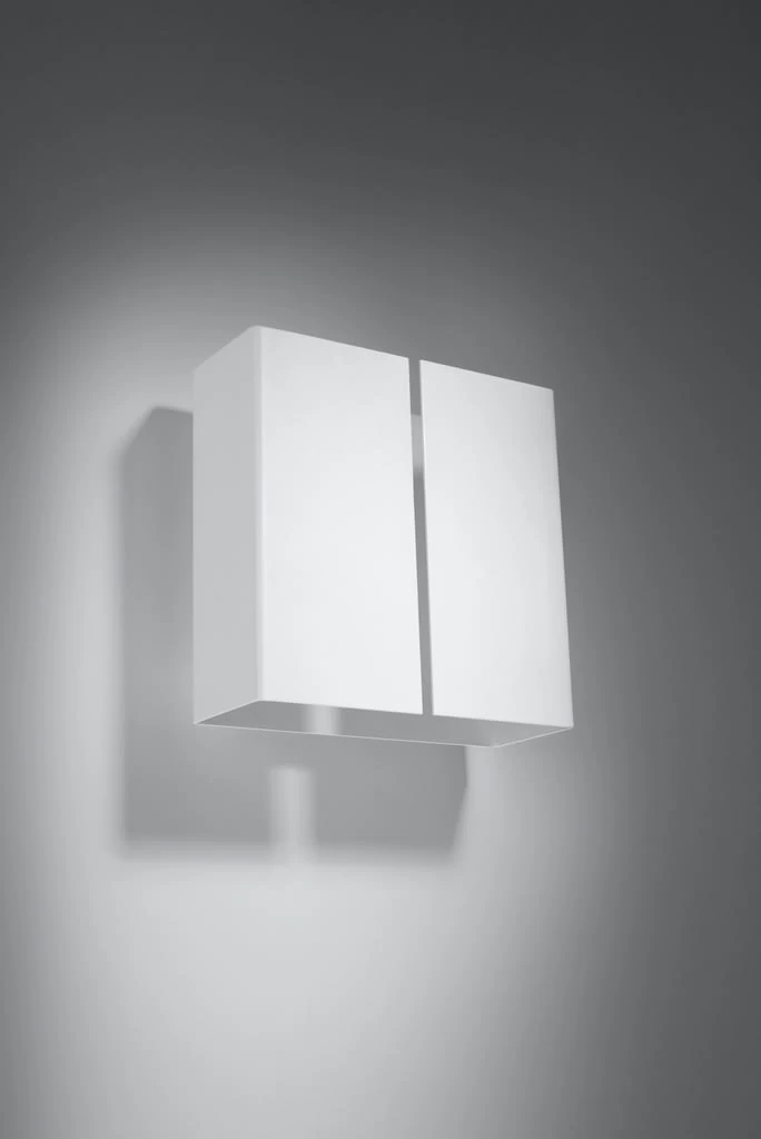 Wandleuchte SPLIT In Weiß Stahl Quadratische Lampe Loft Style G9 LED NICE LAMPS 4 Wandleuchte SPLIT In Weiß Stahl Quadratische Lampe Loft Style G9 LED NICE LAMPS – Bild 2