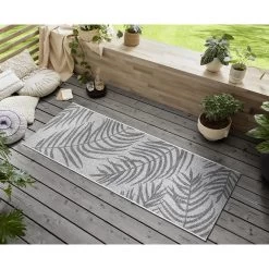 In- & Outdoor Teppich Palmera Anthrazit Grau Creme -Petromax Store northrugs in and outdoor teppich palmera anthrazit grau creme 4