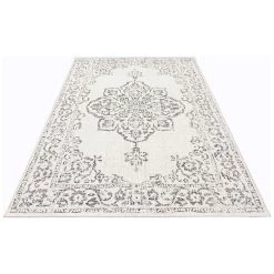 In- & Outdoor Teppich Tilos Creme Grau Anthrazit -Petromax Store northrugs in and outdoor teppich tilos creme grau anthrazit 2