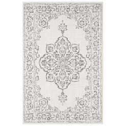 In- & Outdoor Teppich Tilos Creme Grau Anthrazit