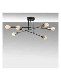 Deckenleuchte In Schwarz - (B)66 X (H)27 X (T)66 Cm -Petromax Store opviq deckenleuchte in schwarz b 66 x h 27 x t 66 cm 2