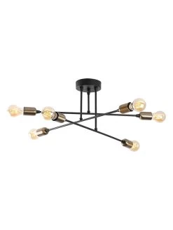 Deckenleuchte In Schwarz - (B)66 X (H)27 X (T)66 Cm -Petromax Store opviq deckenleuchte in schwarz b 66 x h 27 x t 66 cm 4