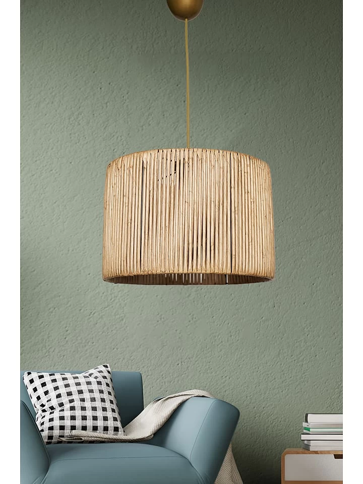 Hängeleuchte In Hellbraun - (H)70 X Ø 30 Cm 3 Hängeleuchte In Hellbraun - (H)70 X Ø 30 Cm