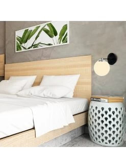 Wandleuchte "My Legend" In Schwarz/ Weiß - (B)15 X (H)24 Cm