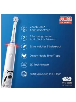 Oral B Elektr. Zahnbürste "Junior Starwars JAS22" In Weiß 17 Oral B Elektr. Zahnbürste "Junior Starwars JAS22" In Weiß -Petromax Store oral b elektr zahnburste junior starwars jas22 in weiss 6