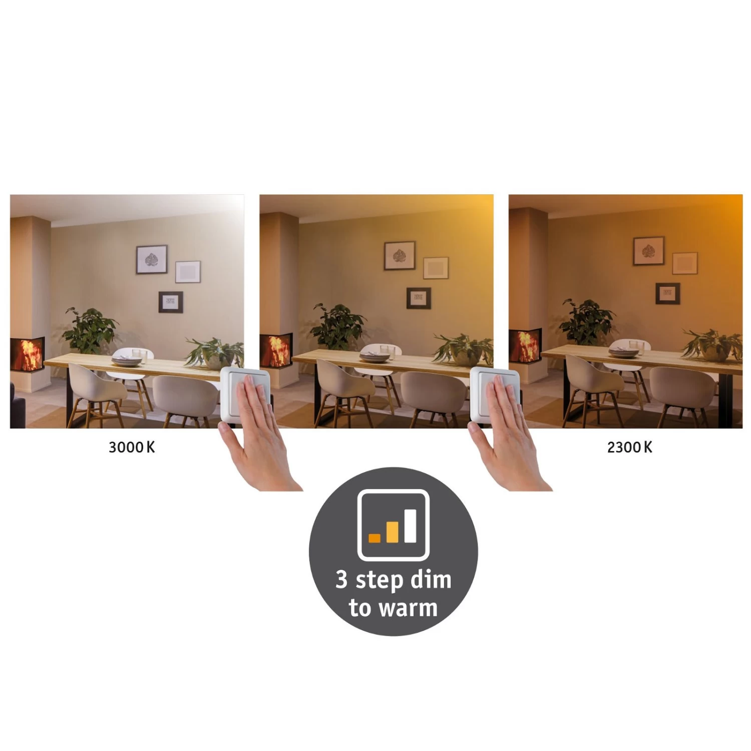 Paulmann WallCeiling Carpo LEDPanel WarmDim 400x400mm 21W Chrom M 230V Metall 9 Paulmann WallCeiling Carpo LEDPanel WarmDim 400x400mm 21W Chrom M 230V Metall – Bild 7