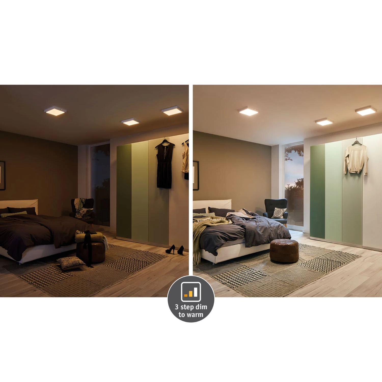 Paulmann WallCeiling Carpo LEDPanel WarmDim 400x400mm 21W Chrom M 230V Metall 10 Paulmann WallCeiling Carpo LEDPanel WarmDim 400x400mm 21W Chrom M 230V Metall – Bild 8