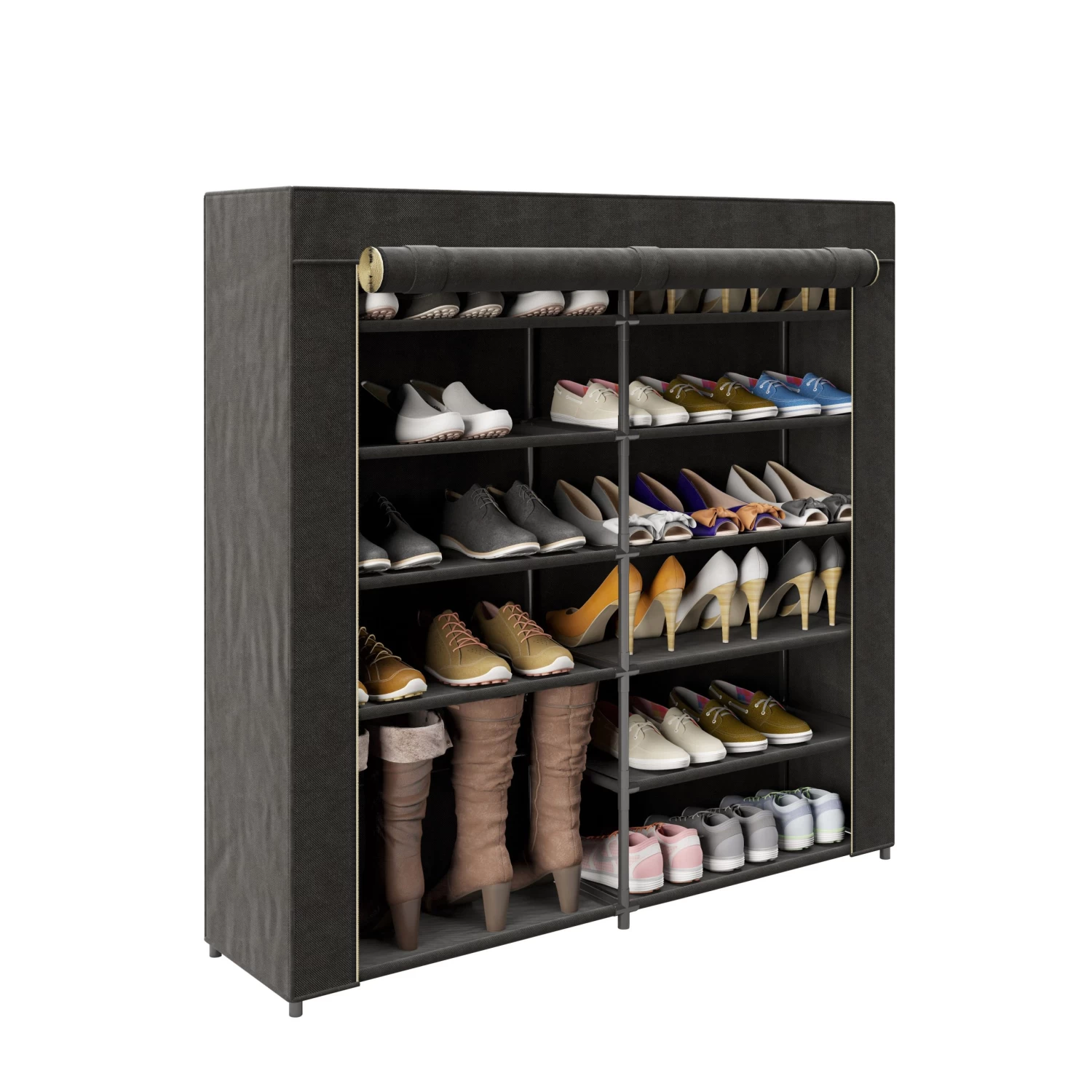 Playboy Textil-Kleiderschrank "TRACY" In Schwarz - (B)113 X (H)108 X (T)28 Cm 6 Playboy Textil-Kleiderschrank "TRACY" In Schwarz - (B)113 X (H)108 X (T)28 Cm – Bild 4