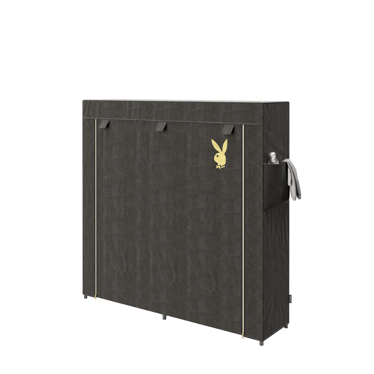 Playboy Textil-Kleiderschrank "TRACY" In Schwarz - (B)113 X (H)108 X (T)28 Cm 7 Playboy Textil-Kleiderschrank "TRACY" In Schwarz - (B)113 X (H)108 X (T)28 Cm – Bild 5