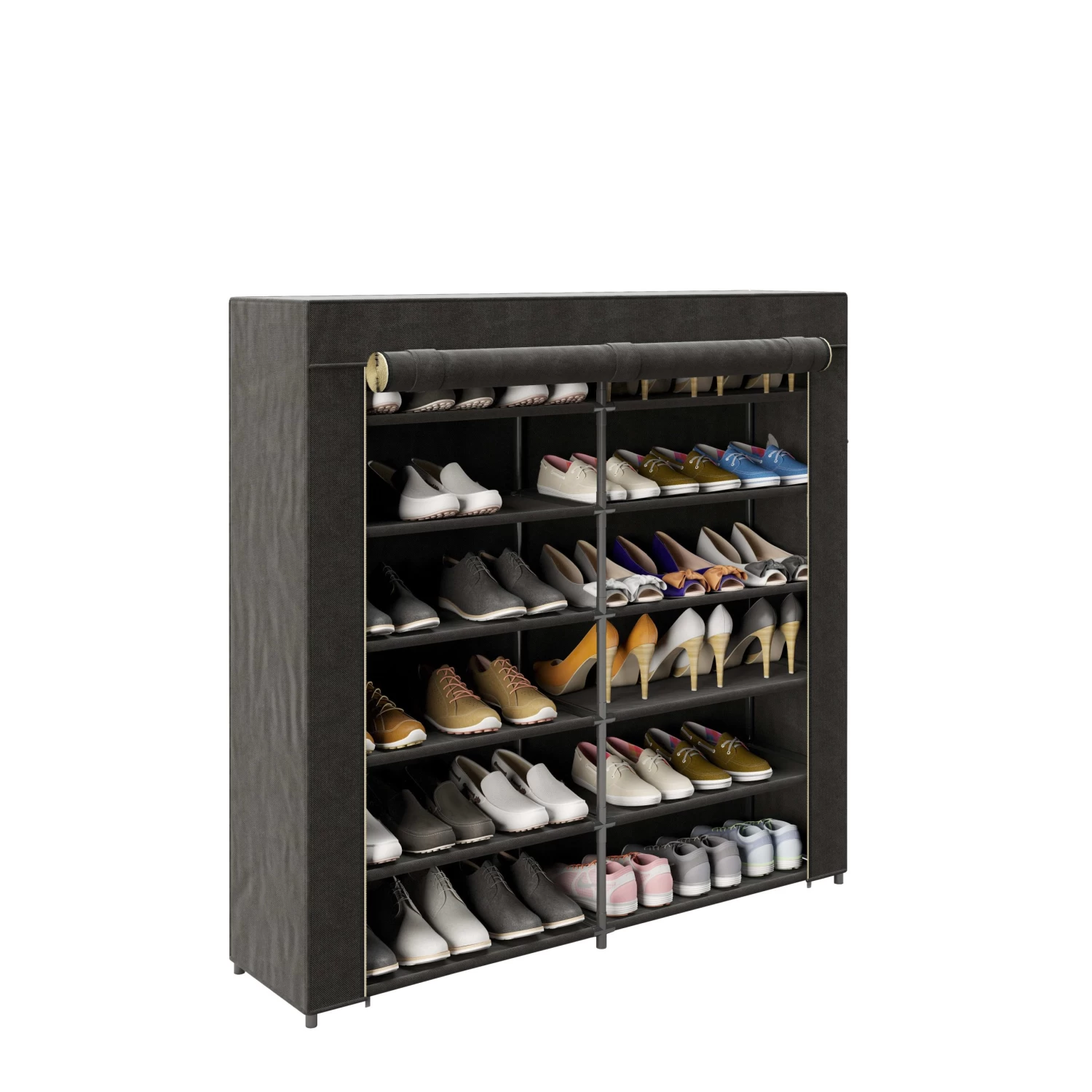 Playboy Textil-Kleiderschrank "TRACY" In Schwarz - (B)113 X (H)108 X (T)28 Cm 3 Playboy Textil-Kleiderschrank "TRACY" In Schwarz - (B)113 X (H)108 X (T)28 Cm