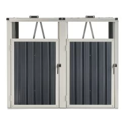 Pro-Tec Mülltonnenbox Tarbek Für 2 Tonnen In Anthrazit (B)146cm 12 Pro-Tec Mülltonnenbox Tarbek Für 2 Tonnen In Anthrazit (B)146cm -Petromax Store pro tec mulltonnenbox tarbek fur 2 tonnen in anthrazit b 146cm 3