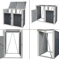 Pro-Tec Mülltonnenbox Tarbek Für 2 Tonnen In Anthrazit (B)146cm 13 Pro-Tec Mülltonnenbox Tarbek Für 2 Tonnen In Anthrazit (B)146cm -Petromax Store pro tec mulltonnenbox tarbek fur 2 tonnen in anthrazit b 146cm 4