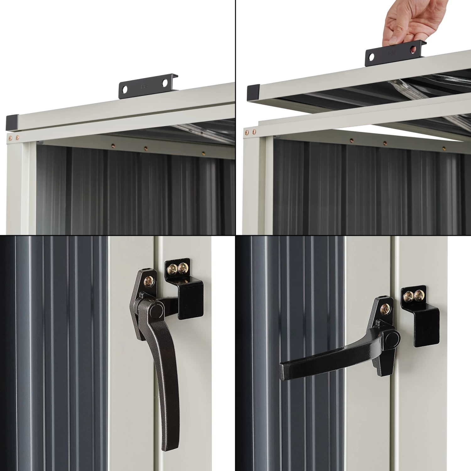 Pro-Tec Mülltonnenbox Tarbek Für 2 Tonnen In Anthrazit (B)146cm 8 Pro-Tec Mülltonnenbox Tarbek Für 2 Tonnen In Anthrazit (B)146cm – Bild 6