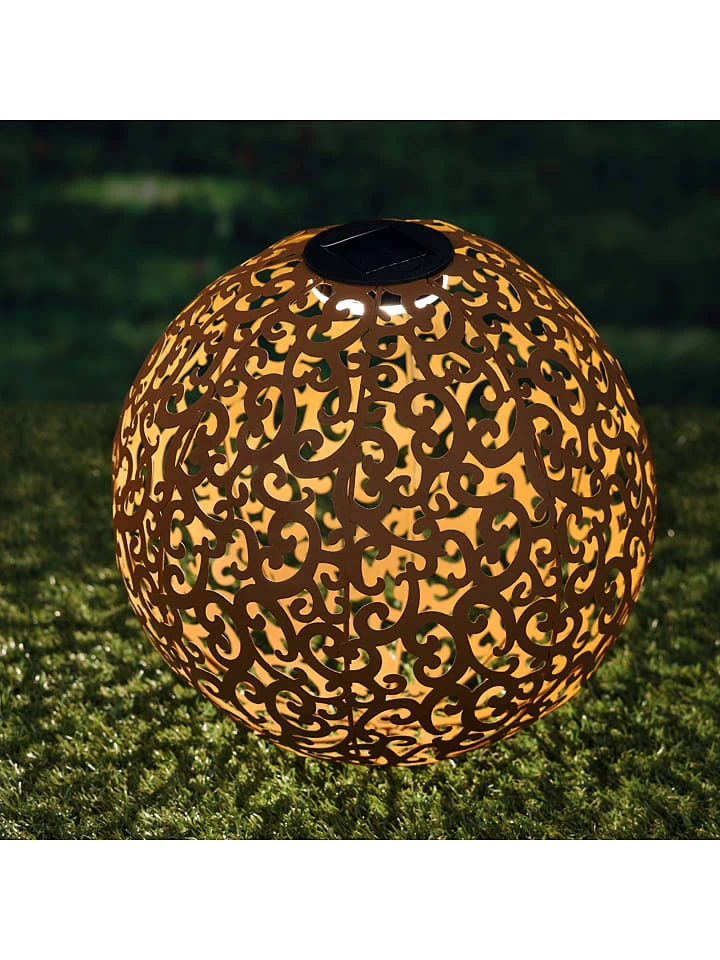 Solar-Dekokugel In Gold - Ø 28,5 Cm 4 Solar-Dekokugel In Gold - Ø 28,5 Cm – Bild 2