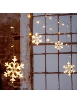 LED-Lichterkette "Snowflake" In Warmweiß - (L)210 Cm