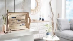 Deko-Tablett Fische, Natur/Blau -Petromax Store pureday deko tablett fische natur blau 2