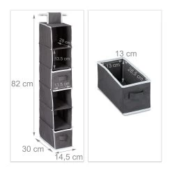 1 X Hängeregal In Anthrazit - (B)14,5 X (H)82 X (T)30 Cm 12 1 X Hängeregal In Anthrazit - (B)14,5 X (H)82 X (T)30 Cm -Petromax Store relaxdays 1 x hangeregal in anthrazit b 14 5 x h 82 x t 30 cm 3