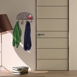 Petromax Store -Petromax Store relaxdays 1 x wandgarderobe in braun b 39x h 23 x t 11 5 cm 1