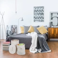 Petromax Store -Petromax Store relaxdays 1 x waschekorb in weiss b 42 x h 55 x t 32 cm 1