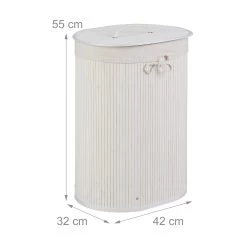 1 X Wäschekorb In Weiß - (B)42 X (H)55 X (T)32 Cm 13 1 X Wäschekorb In Weiß - (B)42 X (H)55 X (T)32 Cm -Petromax Store relaxdays 1 x waschekorb in weiss b 42 x h 55 x t 32 cm 3