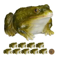 10x Froschfigur In Grün