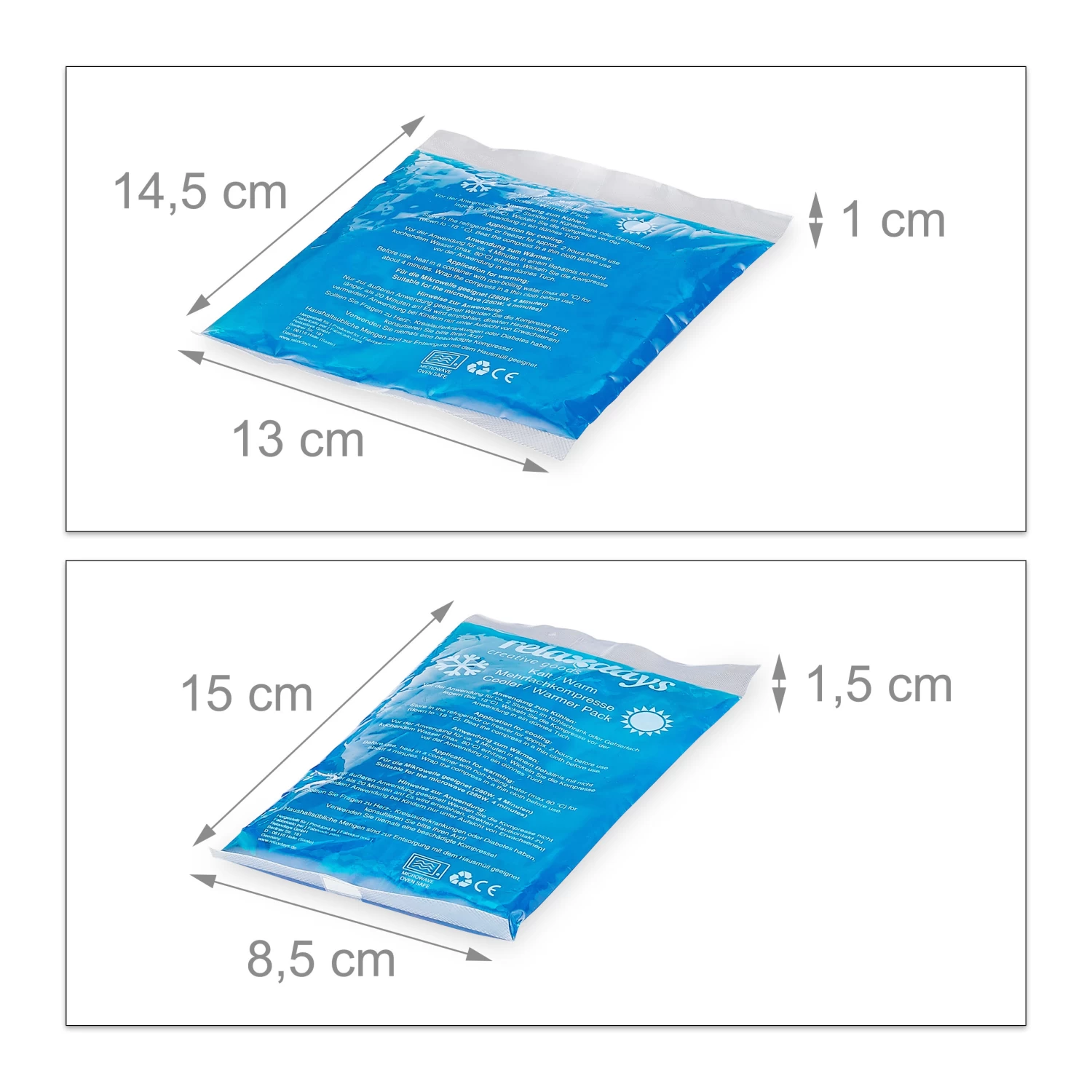 16tlg. Kühlpad Set In Blau 7 16tlg. Kühlpad Set In Blau – Bild 5