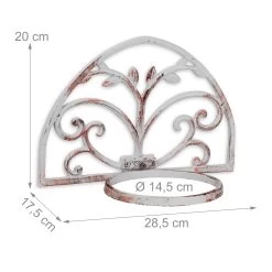 2 X Blumenhalter In Weiß - Ø 14,5 Cm 13 2 X Blumenhalter In Weiß - Ø 14,5 Cm -Petromax Store relaxdays 2 x blumenhalter in weiss o 14 5 cm 3