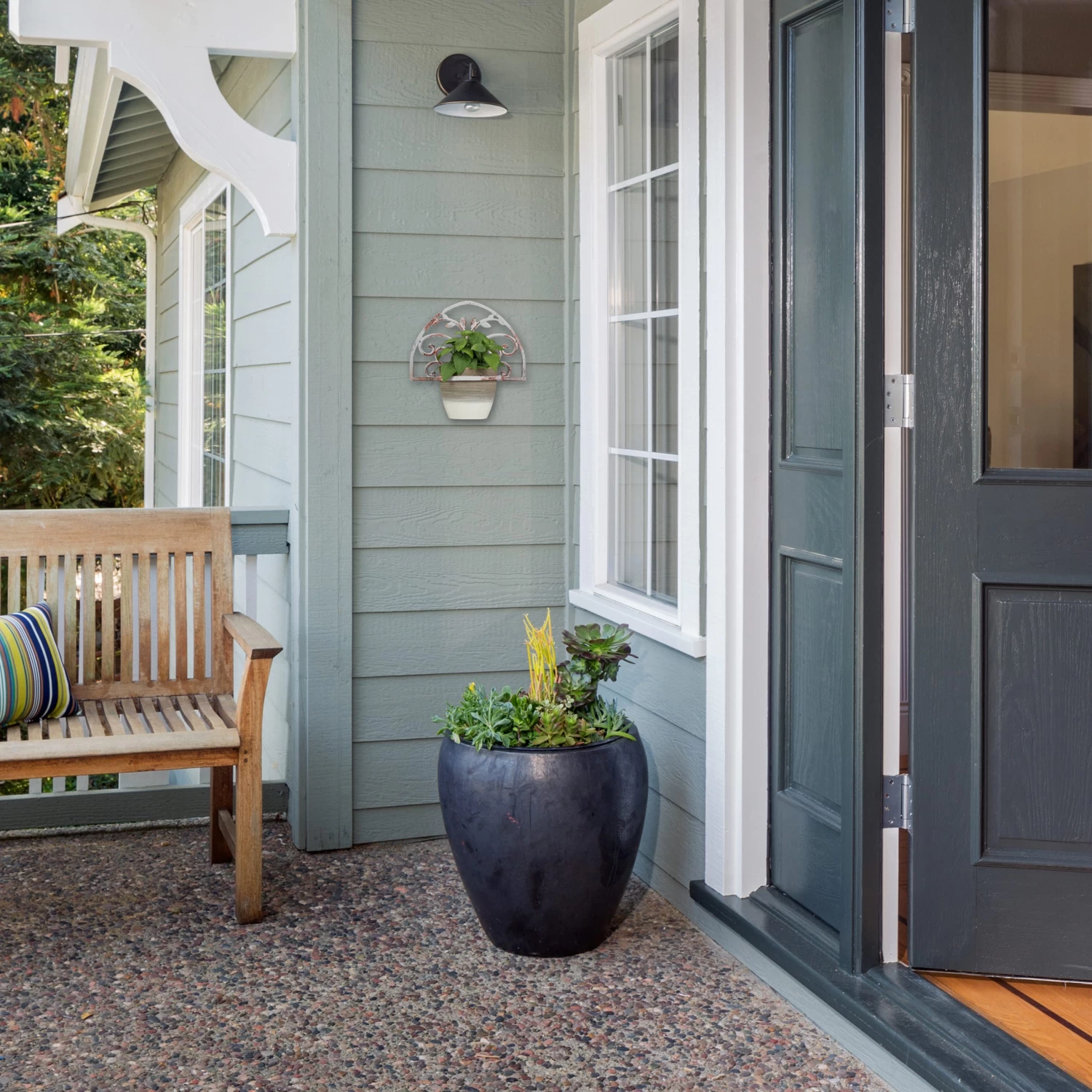 2 X Blumenhalter In Weiß - Ø 14,5 Cm 7 2 X Blumenhalter In Weiß - Ø 14,5 Cm – Bild 5