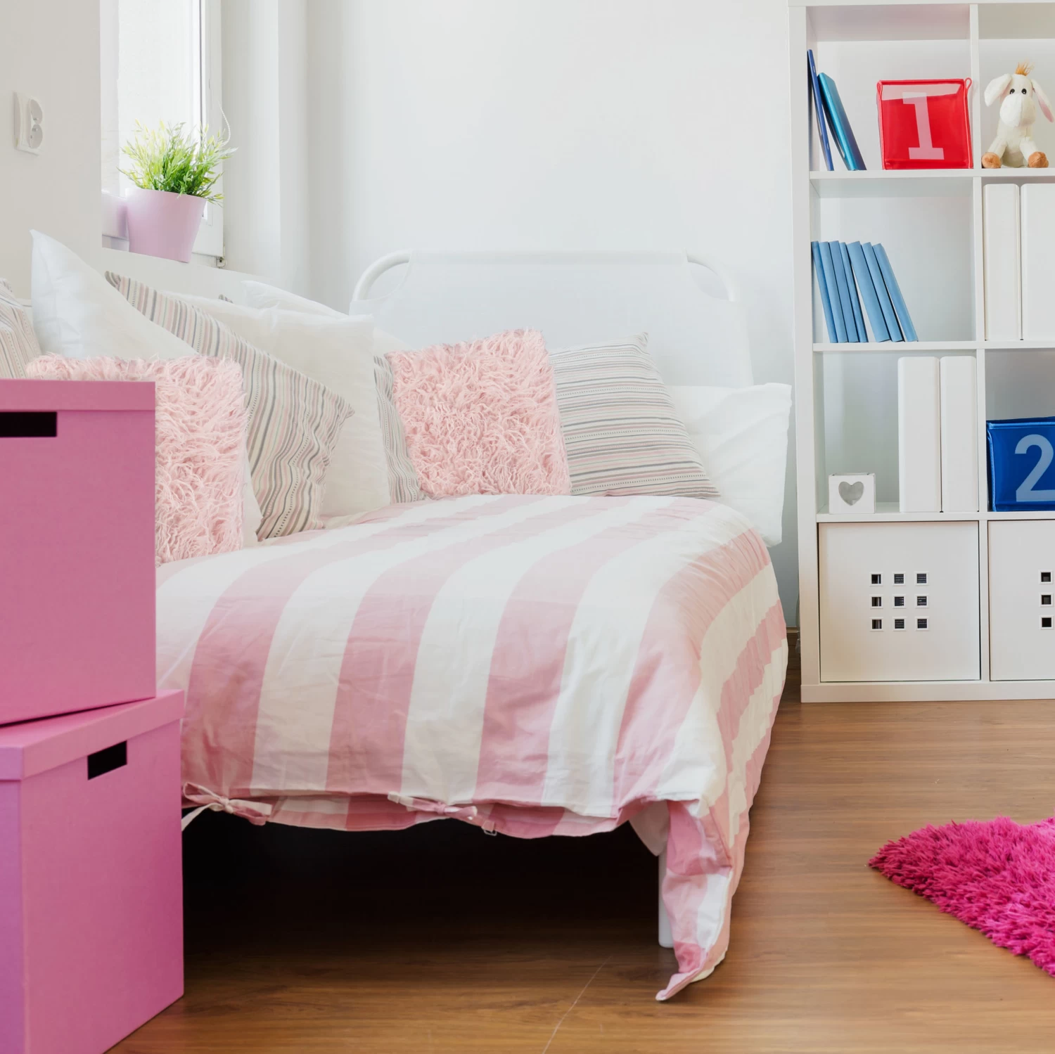 2 X Fellkissen In Rosa - (B)45 X (T)45 Cm 7 2 X Fellkissen In Rosa - (B)45 X (T)45 Cm – Bild 5