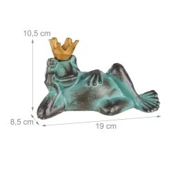 2 X Gartenfigur Froschkönig In Grün - Größe L -Petromax Store relaxdays 2 x gartenfigur froschkonig in grun grosse l 3