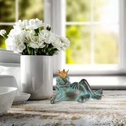 2 X Gartenfigur Froschkönig In Grün - Größe L -Petromax Store relaxdays 2 x gartenfigur froschkonig in grun grosse l 4