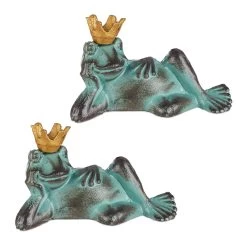 2 X Gartenfigur Froschkönig In Grün - Größe L -Petromax Store relaxdays 2 x gartenfigur froschkonig in grun grosse l 7