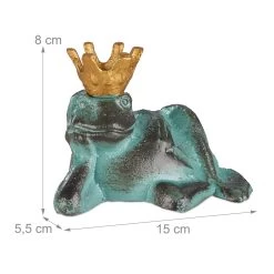 2 X Gartenfigur Froschkönig In Grün - Größe M -Petromax Store relaxdays 2 x gartenfigur froschkonig in grun grosse m 3