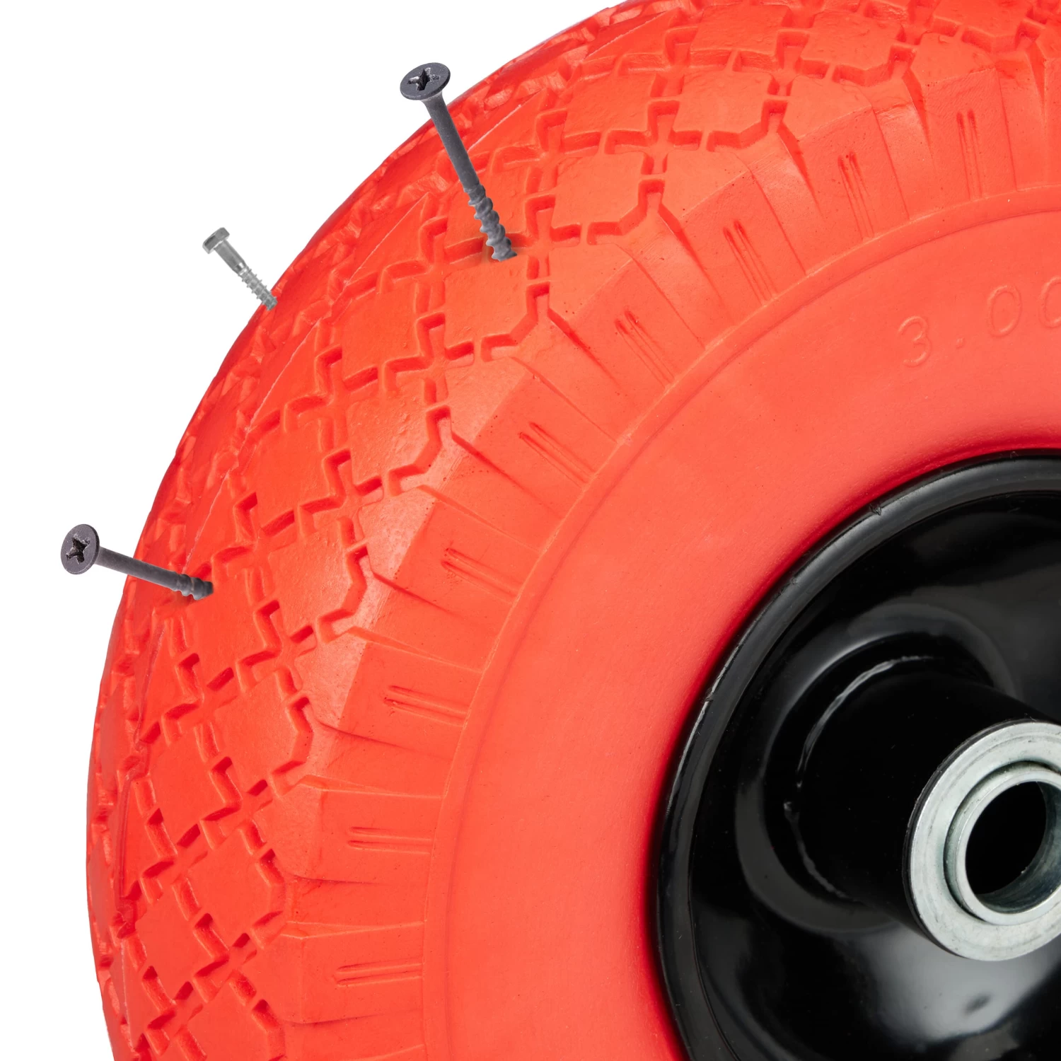 2 X Schubkarrenrad In Schwarz/ Orange - 3.00-4 8 2 X Schubkarrenrad In Schwarz/ Orange - 3.00-4 – Bild 6