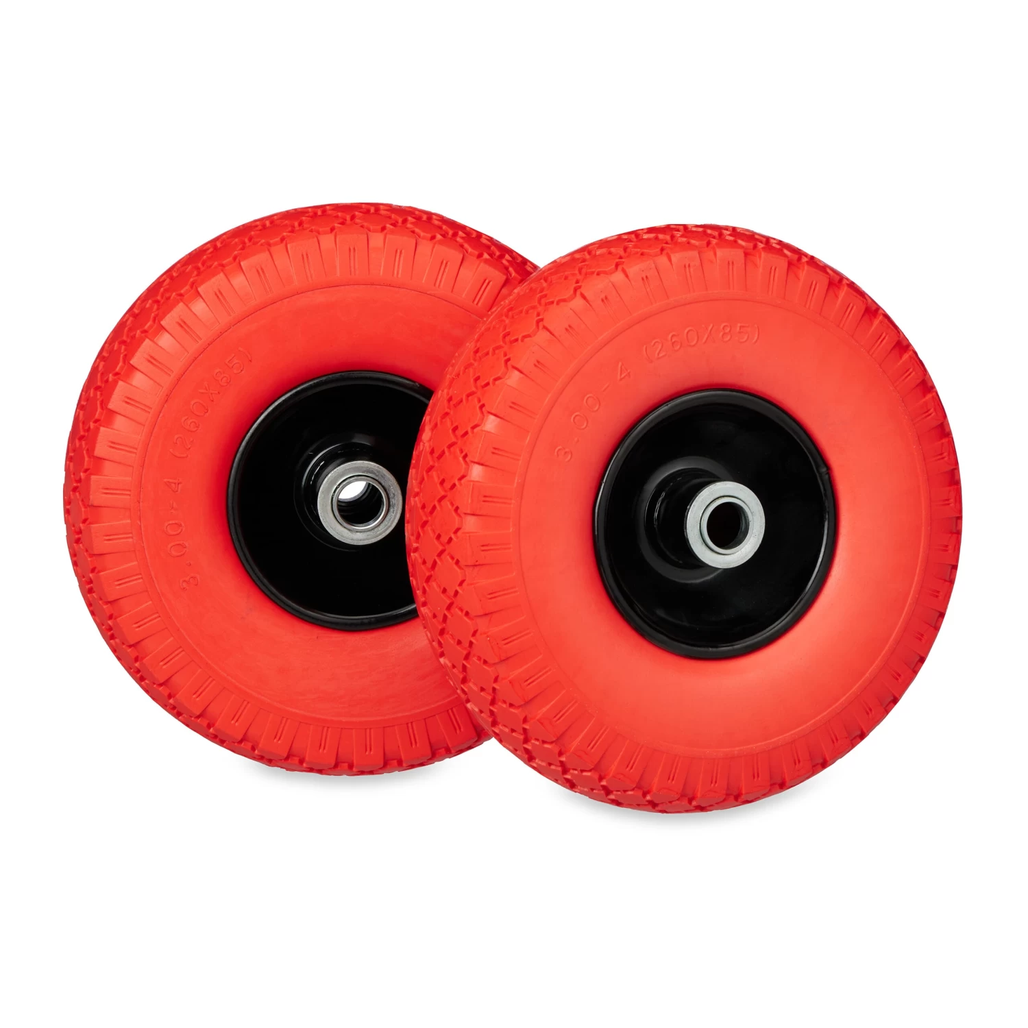 2 X Schubkarrenrad In Schwarz/ Orange - 3.00-4 3 2 X Schubkarrenrad In Schwarz/ Orange - 3.00-4