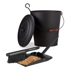 2tlg. Kaminreinigungs-Set In Schwarz