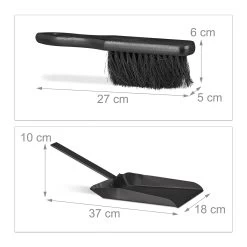 2tlg. Kaminreinigungs-Set In Schwarz -Petromax Store relaxdays 2tlg kaminreinigungs set in schwarz 3