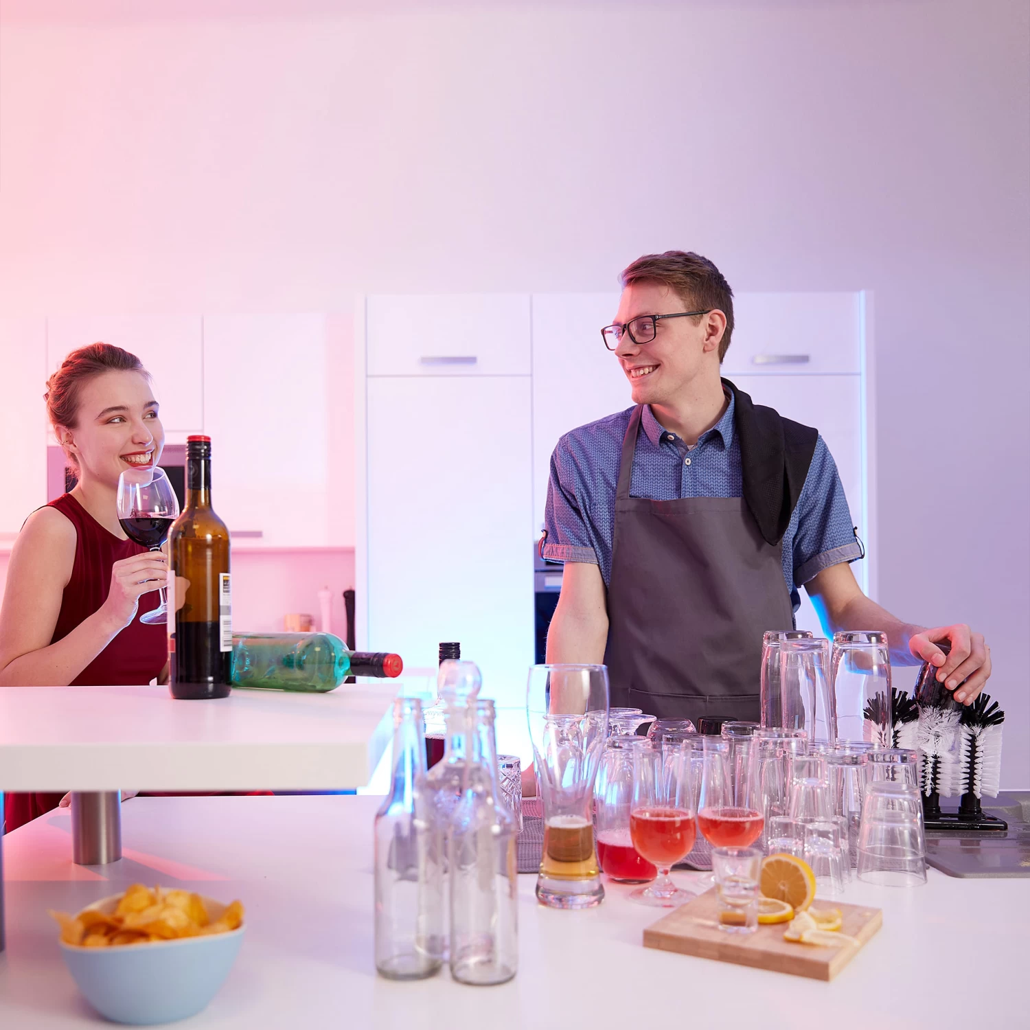 2x Gläserspülbürste In Weiß/Schwarz - (B)18,5 X (H)22 X (T)9,5 Cm 5 2x Gläserspülbürste In Weiß/Schwarz - (B)18,5 X (H)22 X (T)9,5 Cm – Bild 3