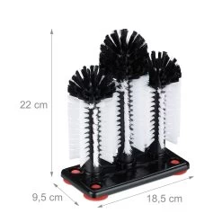 2x Gläserspülbürste In Weiß/Schwarz - (B)18,5 X (H)22 X (T)9,5 Cm 12 2x Gläserspülbürste In Weiß/Schwarz - (B)18,5 X (H)22 X (T)9,5 Cm -Petromax Store relaxdays 2x glaserspulburste in weiss schwarz b 18 5 x h 22 x t 9 5 cm 3