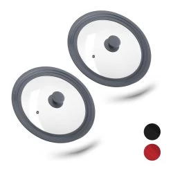 2x Topfdeckel In Grau - Ø26-30 Cm