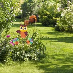 2x Windrad "Eule" In Bunt - (B)51,5 X (H)84,5 X (T)3 Cm -Petromax Store relaxdays 2x windrad eule in bunt b 51 5 x h 84 5 x t 3 cm 4