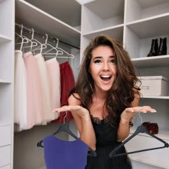 30x Kleiderbügel In Schwarz -Petromax Store relaxdays 30x kleiderbugel in schwarz 2